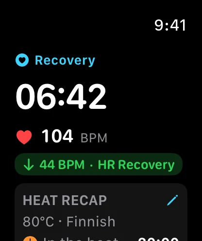 Heart Rate Recovery Apple Watch