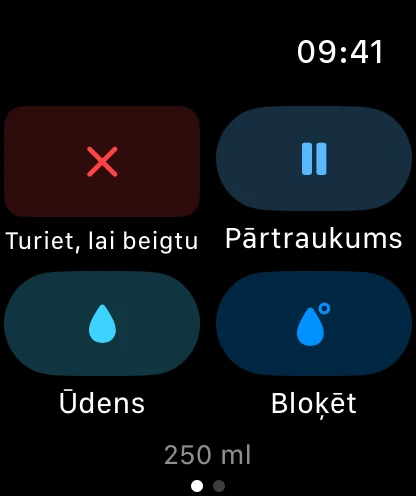 Vadība un ūdens Apple Watch